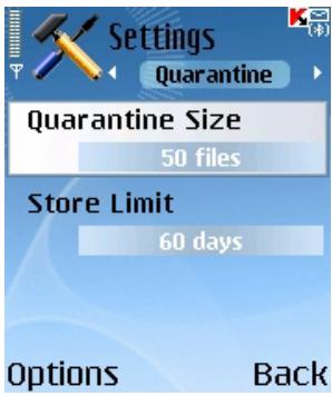 KASPERSKY LAB ANTI-VIRUS MOBILE 6.0 - Using the Quarantine - 3