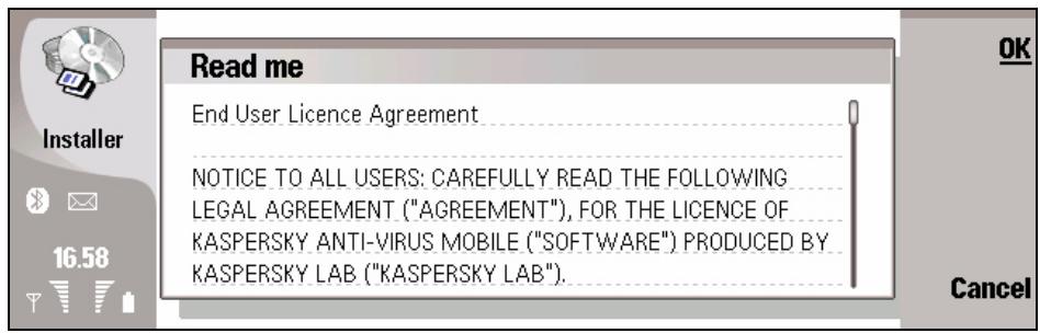 KASPERSKY LAB ANTI-VIRUS MOBILE 6.0 - Installing Kaspersky Anti-Virus - 1