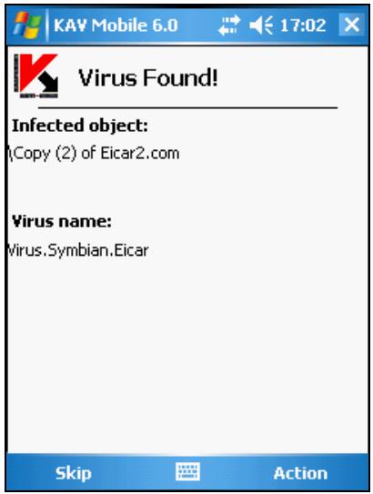 KASPERSKY LAB ANTI-VIRUS MOBILE 6.0 - On-demand scan - 3