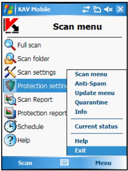 KASPERSKY LAB ANTI-VIRUS MOBILE 6.0 - Removing the program - 2