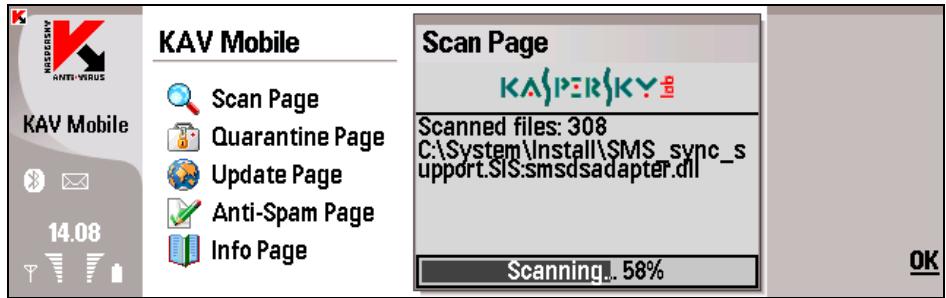 KASPERSKY LAB ANTI-VIRUS MOBILE 6.0 - On-demand scan - 1
