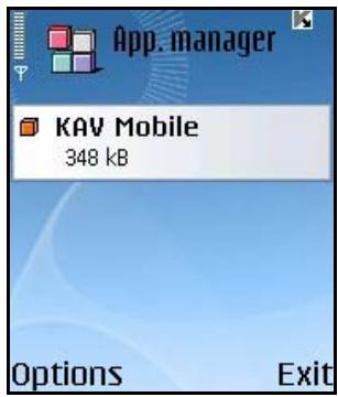 KASPERSKY LAB ANTI-VIRUS MOBILE 6.0 - Removing the program - 3