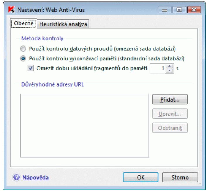 KASPERSKY LAB INTERNET SECURITY 7.0 - Obecné nastavení kontroly - 1