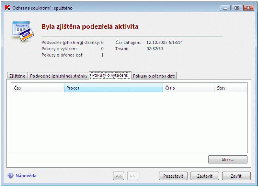 KASPERSKY LAB INTERNET SECURITY 7.0 - Záložka Skrytá vytáčeni - 1
