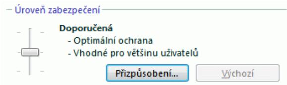 KASPERSKY LAB INTERNET SECURITY 7.0 - Vyber urovné zabezpečeni webu - 1