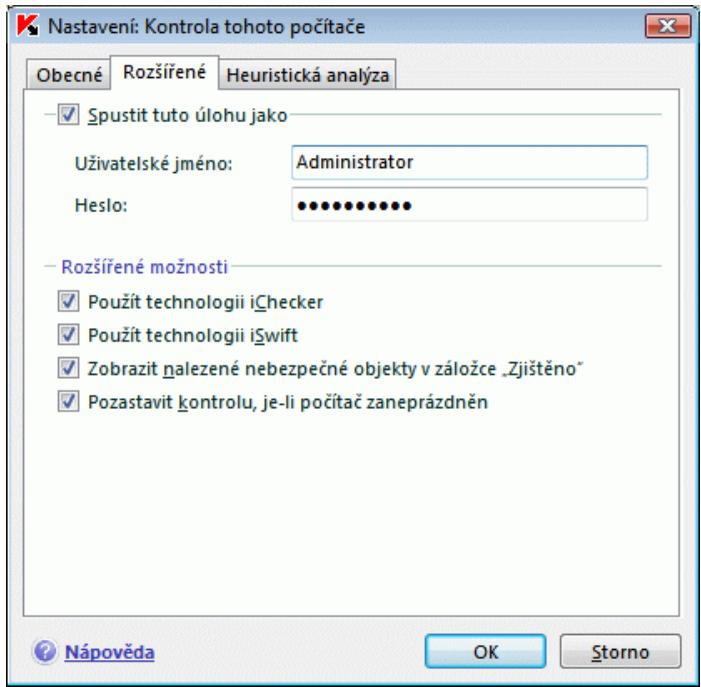 KASPERSKY LAB INTERNET SECURITY 7.0 - Dalsí nastavení antivirové kontroly - 2