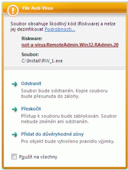 KASPERSKY LAB INTERNET SECURITY 7.0 - Pridání výjimky na zálože Masky výjimek: - 2