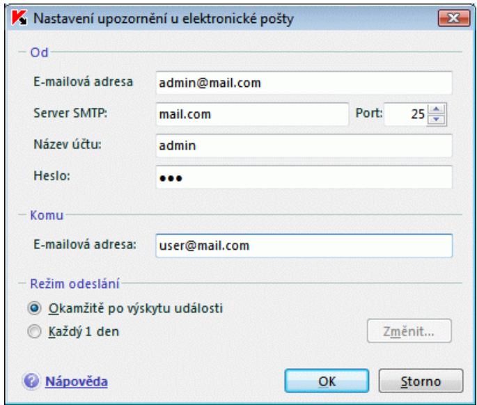 KASPERSKY LAB INTERNET SECURITY 7.0 - Konfigurace upozornéni e-mailem - 1