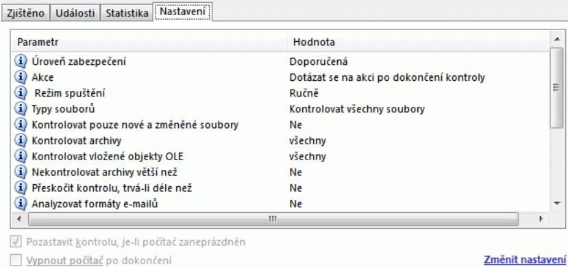 KASPERSKY LAB INTERNET SECURITY 7.0 - Záložka Nastavení - 1