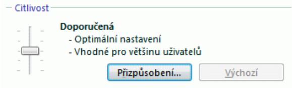 KASPERSKY LAB INTERNET SECURITY 7.0 - Vyber urovné citlivosti soucasti Anti-Spam - 1