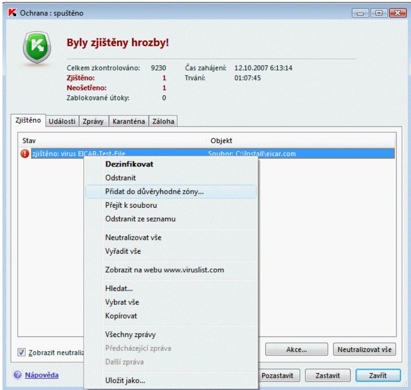 KASPERSKY LAB INTERNET SECURITY 7.0 - Pridání výjimky na zálože Masky výjimek: - 3