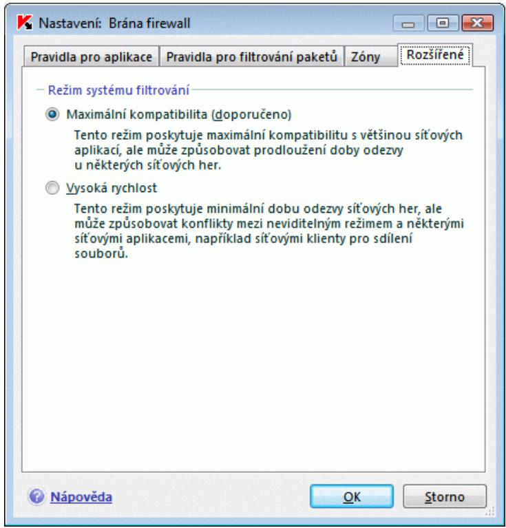 KASPERSKY LAB INTERNET SECURITY 7.0 - Režim brány firewall - 1