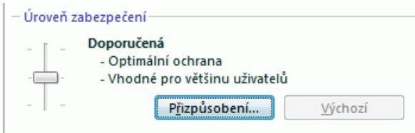 KASPERSKY LAB INTERNET SECURITY 7.0 - Vyběr urovné zabezpečeni - 1