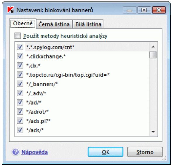 KASPERSKY LAB INTERNET SECURITY 7.0 - Konfigurace standardniho seznamu blokovanych reklamnich list - 1