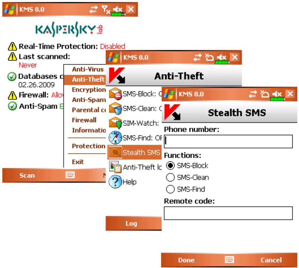 KASPERSKY LAB MOBILE SECURITY 8.0 - BLOCKING THE DEVICE - 1