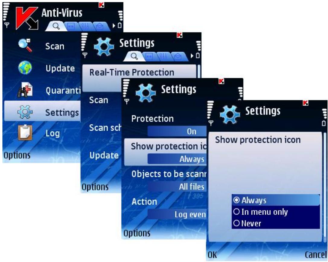 KASPERSKY LAB MOBILE SECURITY 8.0 - Select OK to save changes. - 1