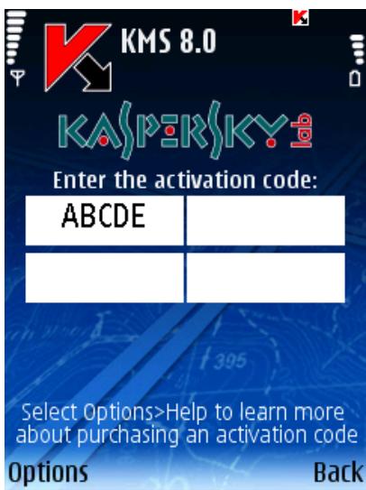 KASPERSKY LAB MOBILE SECURITY 8.0 - ACTIVATING THE PROGRAM - 1
