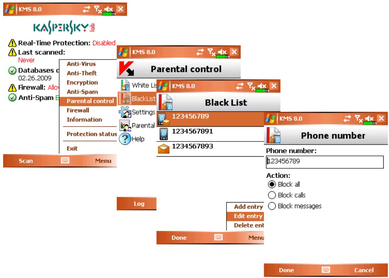 KASPERSKY LAB MOBILE SECURITY 8.0 - Press Done to save the changes. - 1