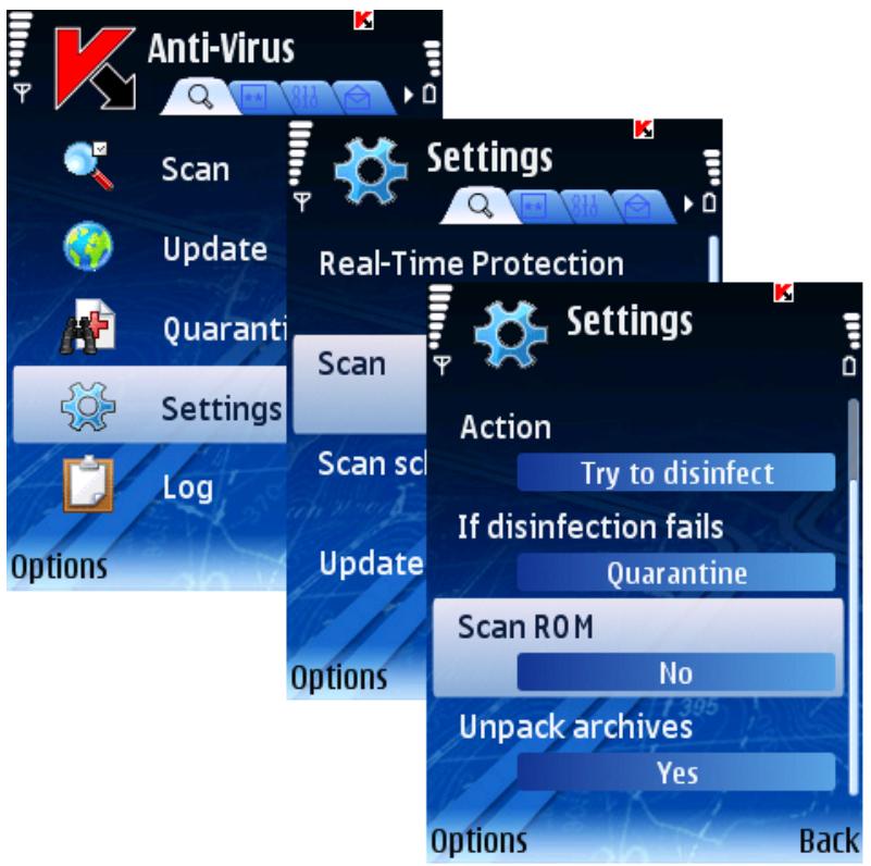 KASPERSKY LAB MOBILE SECURITY 8.0 - CONFIGURING ROM SCAN - 1