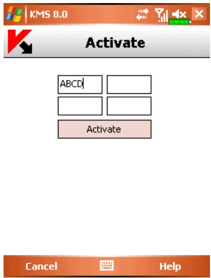 KASPERSKY LAB MOBILE SECURITY 8.0 - ACTIVATING THE PROGRAM - 1