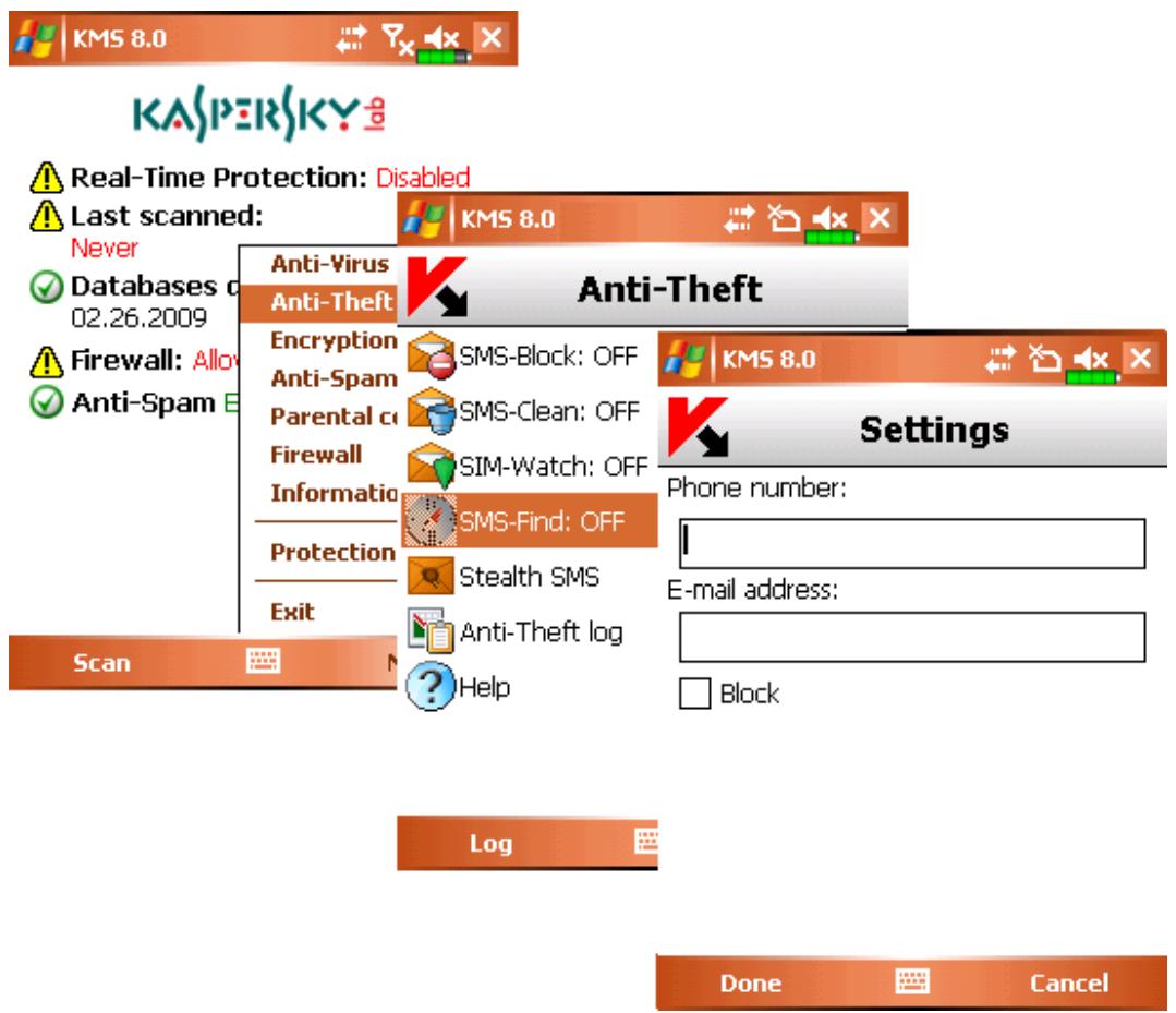 KASPERSKY LAB MOBILE SECURITY 8.0 - THE SMS-FIND FUNCTION - 1
