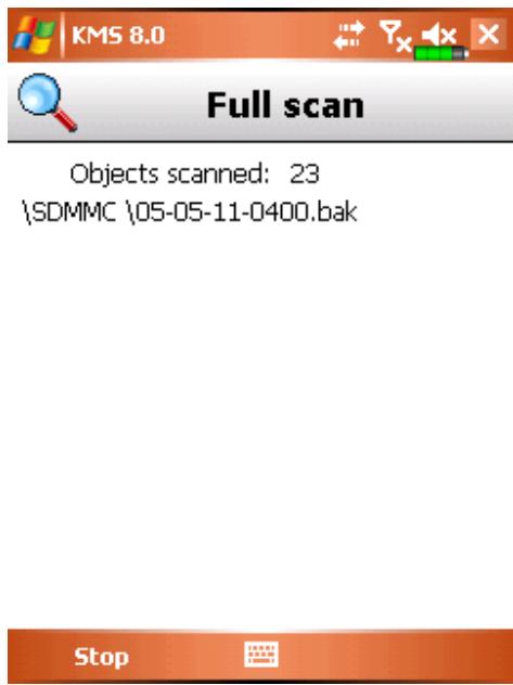 KASPERSKY LAB MOBILE SECURITY 8.0 - STARTING A SCAN MANUALLY - 2
