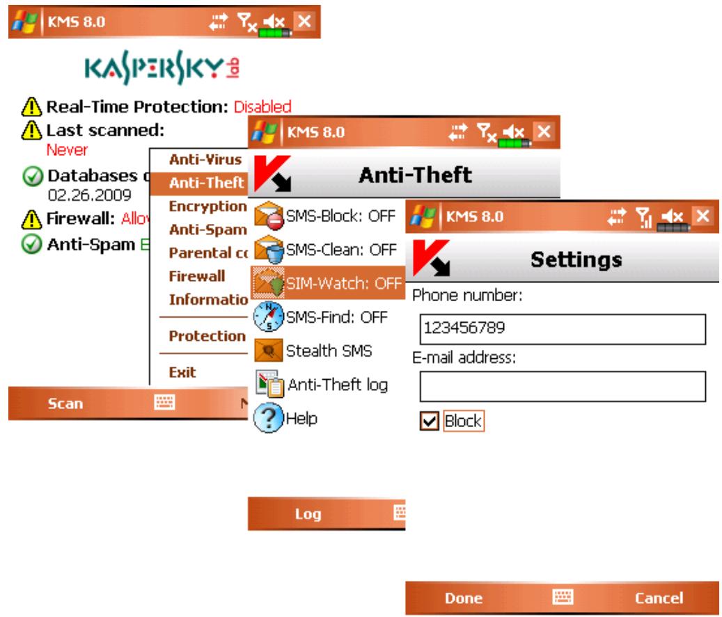 KASPERSKY LAB MOBILE SECURITY 8.0 - THE SIM-WATCH FUNCTION - 1