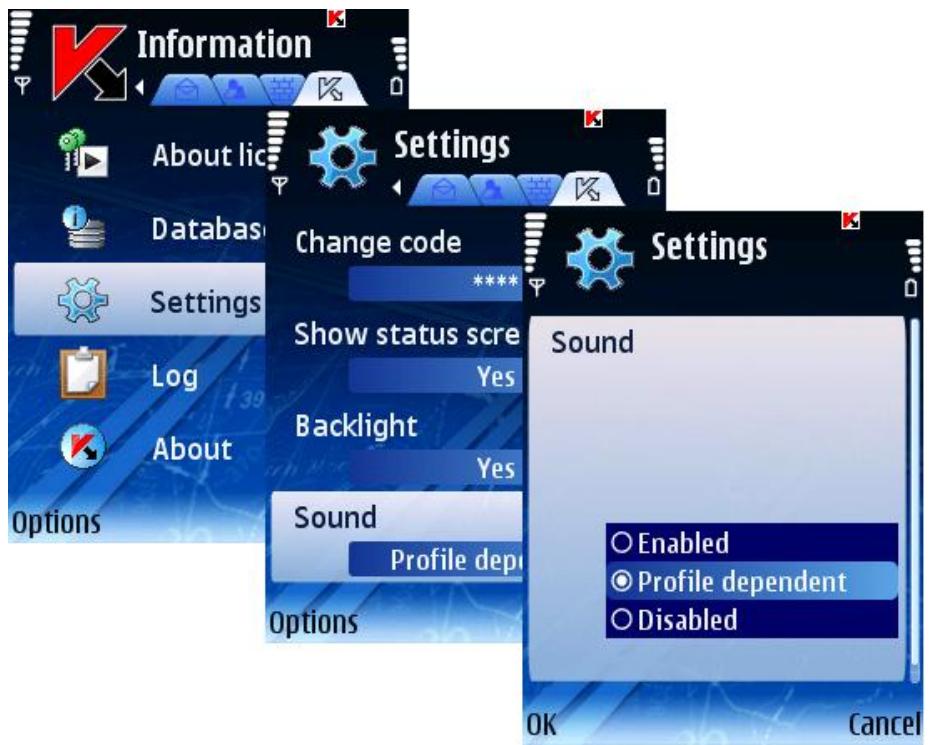 KASPERSKY LAB MOBILE SECURITY 8.0 - DISPLAYING THE STATUS WINDOW - 2