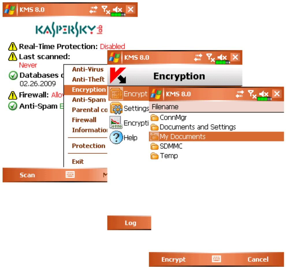 KASPERSKY LAB MOBILE SECURITY 8.0 - DATA ENCRYPTION - 1