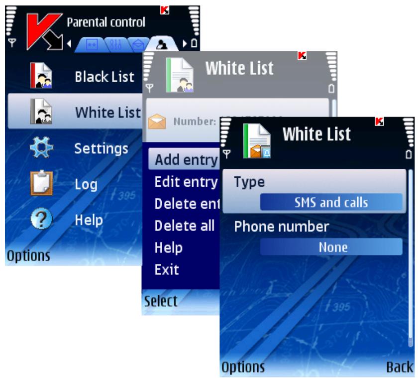 KASPERSKY LAB MOBILE SECURITY 8.0 - ADDING A NEW ENTRY - 1