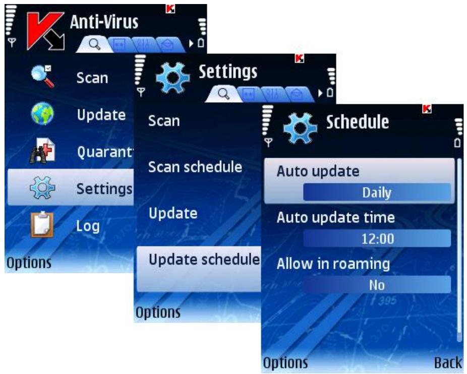 KASPERSKY LAB MOBILE SECURITY 8.0 - UPDATING WHILE ROAMING - 1