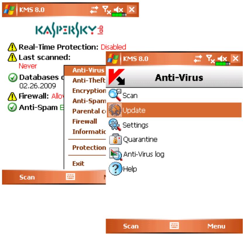 KASPERSKY LAB MOBILE SECURITY 8.0 - MANUAL UPDATING - 1
