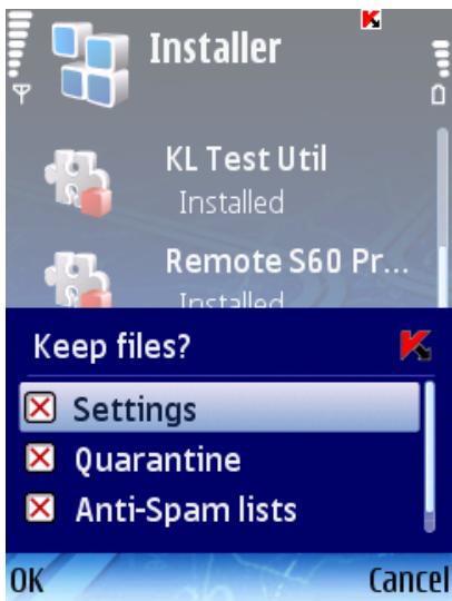 KASPERSKY LAB MOBILE SECURITY 8.0 - UNINSTALLING THE PROGRAM - 5