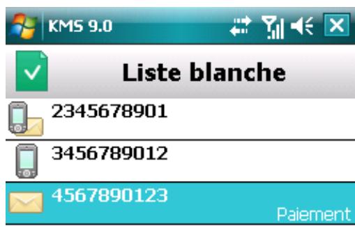 KASPERSKY LAB MOBILE SECURITY 9.0 - AJOUT d'un enregistrement à la LISTE blanche - 1