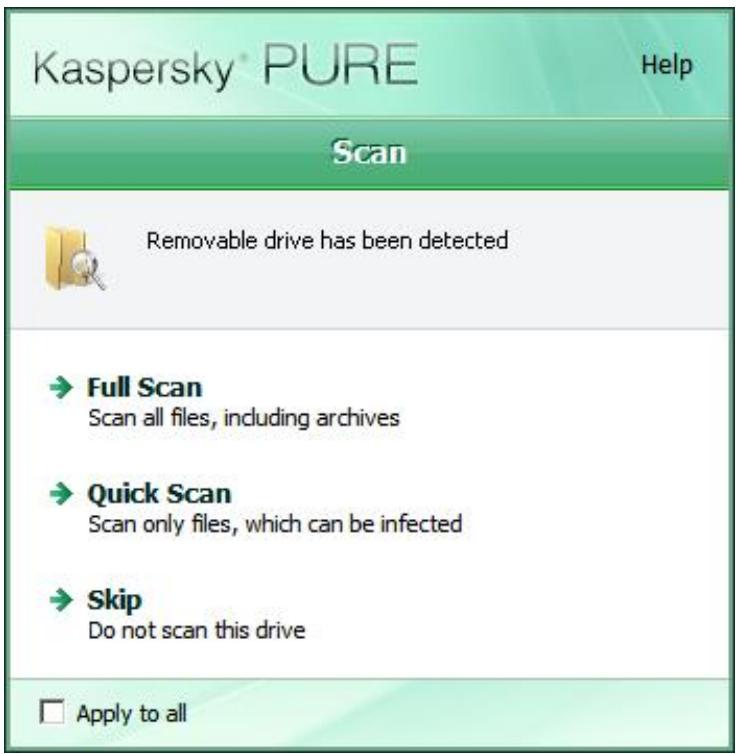 KASPERSKY LAB PURE 9.1 - NOTIFICATION WINDOWS AND POP-UP MESSAGES - 1