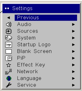 ASK PROXIMA C440 - Using the menus - 4
