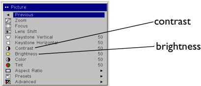 ASK PROXIMA C450 - Adjusting the image - 8