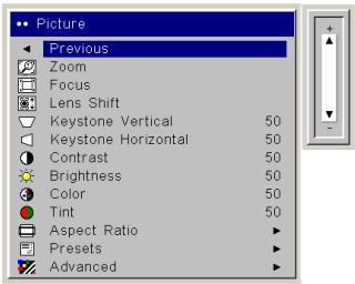 ASK PROXIMA C450 - Picture menu - 4