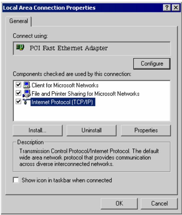 AIRLIVE WN-300R - Checking TCP/IP Settings - Windows 2000: - 1