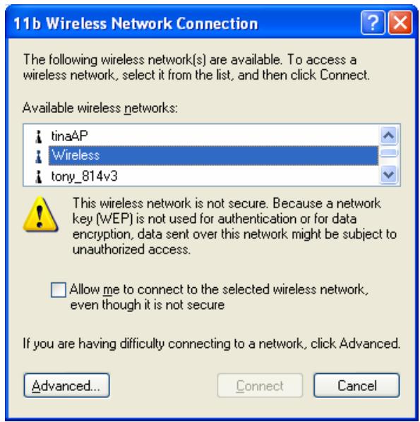 AIRLIVE WN-300R - If Wireless Security is Disabled - 1