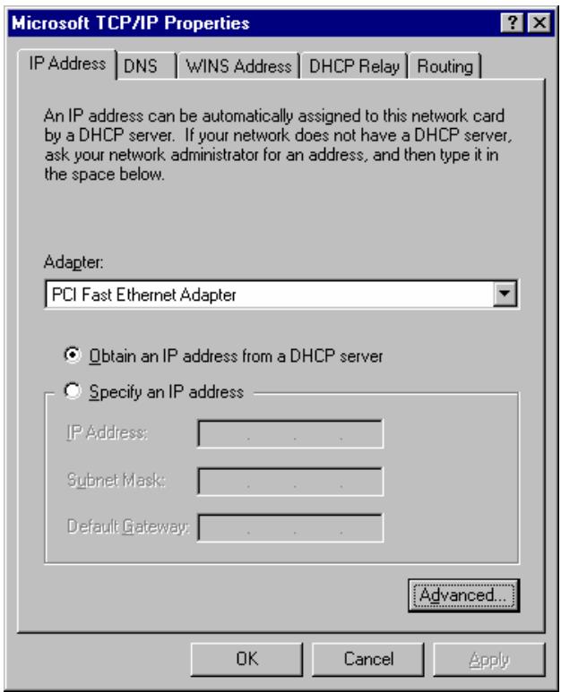 AIRLIVE WN-300R - Checking TCP/IP Settings - Windows NT4.0 - 2
