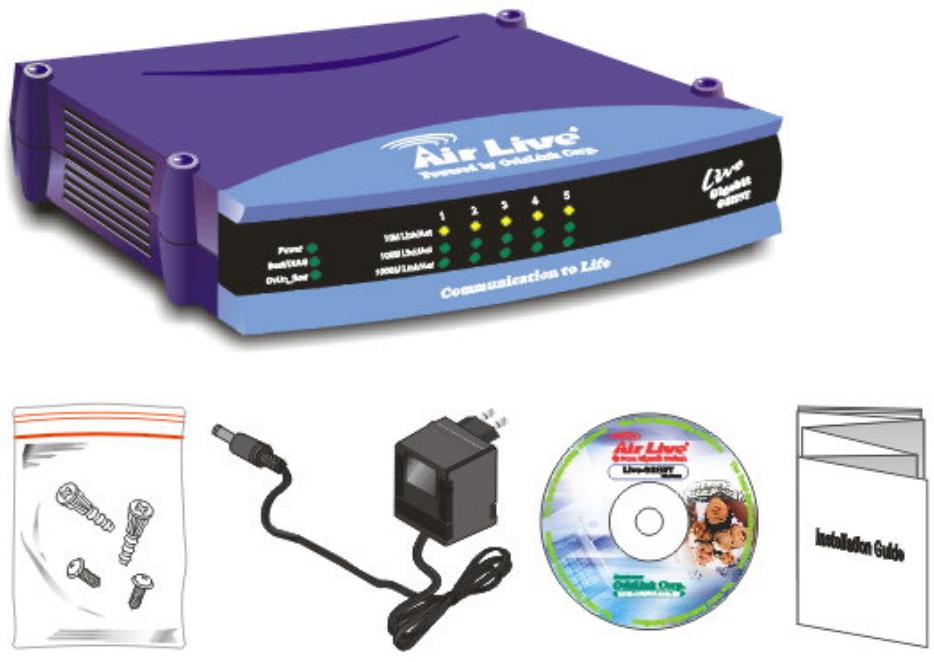 AIRLIVE LIVE-GSH5T - Unpack the Package - 1