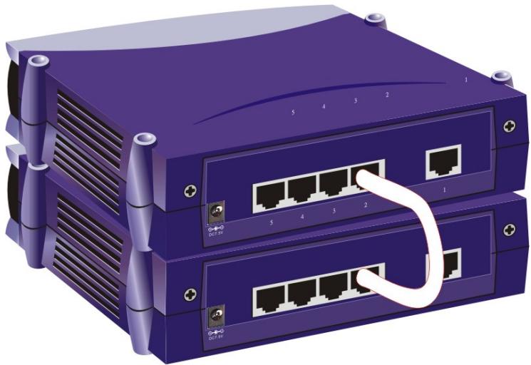 AIRLIVE LIVE-GSH5T - Straight-through Cable Connection - 1
