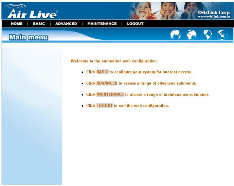 AIRLIVE MU-5000FS - Web Configuration Utility - 1