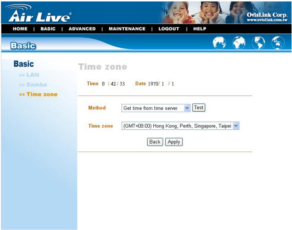 AIRLIVE MU-5000FS - Basic  Time Zone - 1
