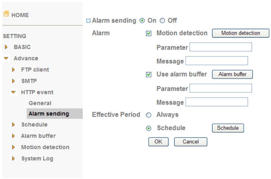 AIRLIVE POE-100CAM - Alarm sending - 1