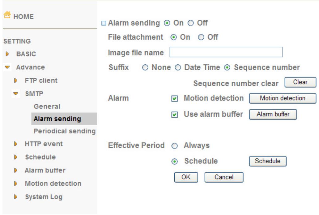 AIRLIVE POE-100CAM - Alarm sending - 1