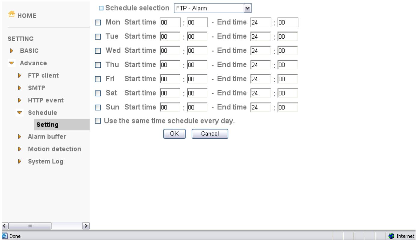 AIRLIVE POE-200CAM - Schedule - 1
