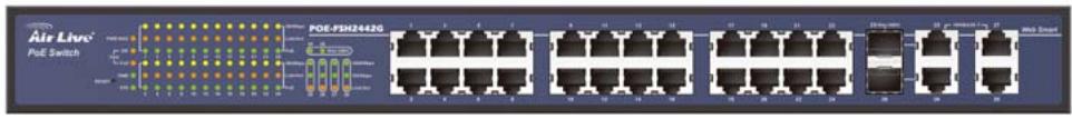 AIRLIVE POE-FSH2442G - Front Panel - 1