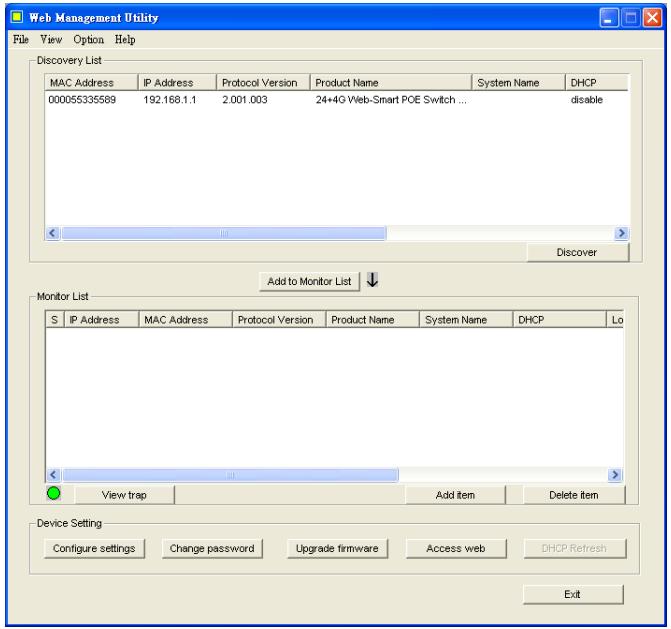AIRLIVE POE-FSH2442G - Installing the Web Management Utility - 1